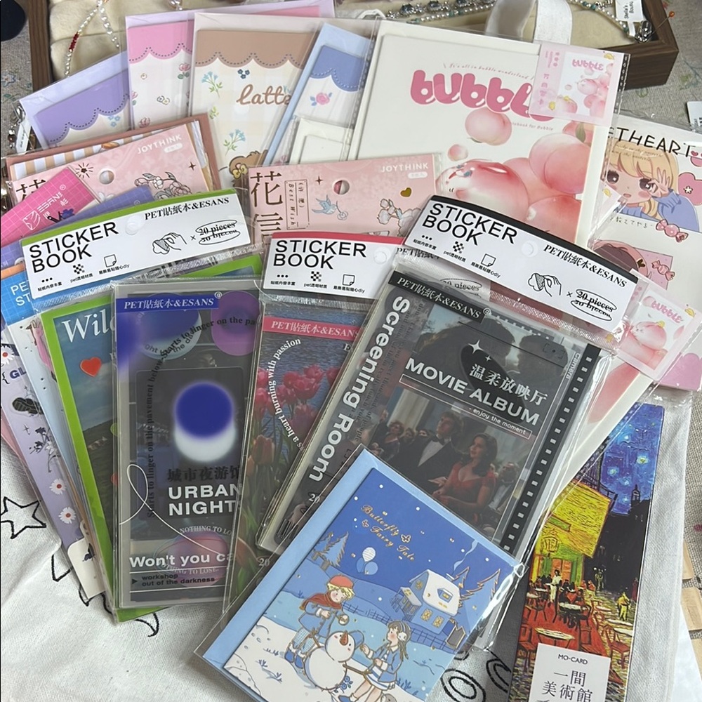 Assorted Sticker and Stationery Set